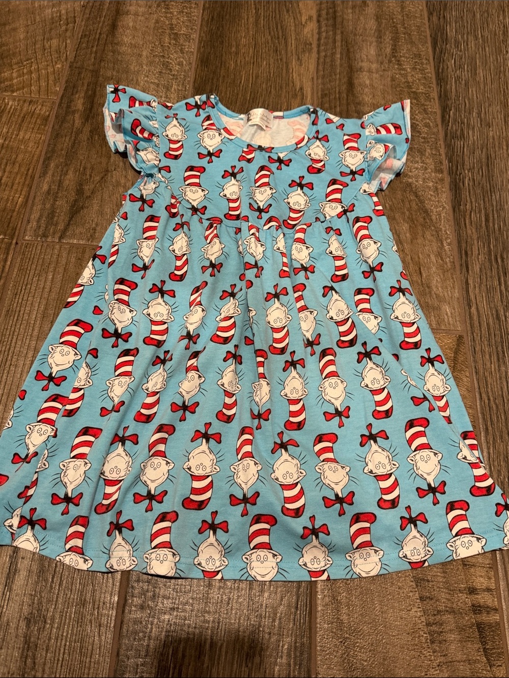 Lily & Londyn Blue Cat in the Hat Girl's Nightgown - size 10/12